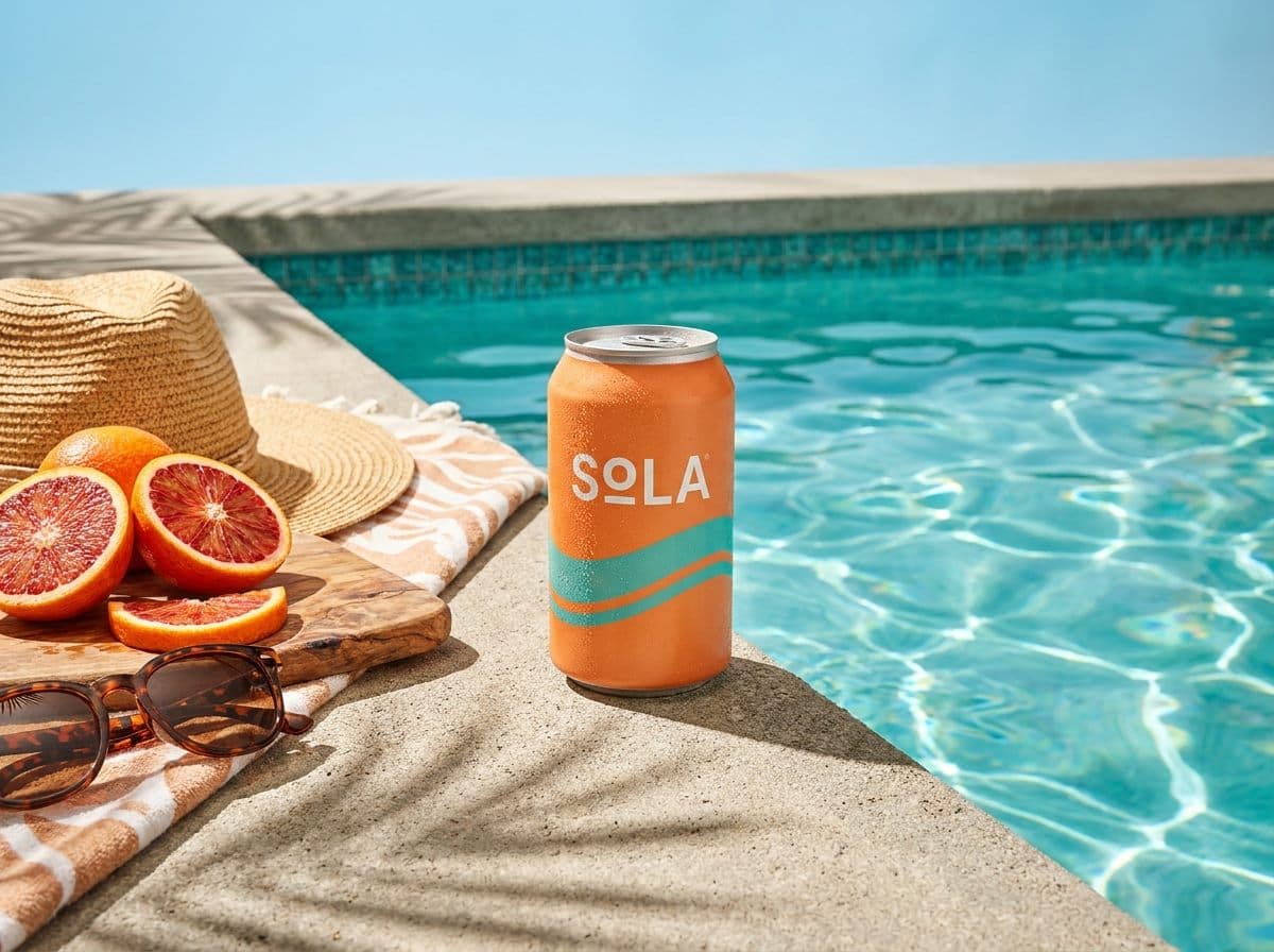 Sola lifestyle shot at a poolside setting